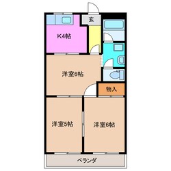 ＯＡＫ　ＨＩＬＬＳの物件間取画像